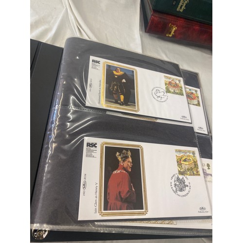 118 - 3 Folders of vintage first day covers includes Domesday 900, The welsh bible, cards at christmas Fir... 