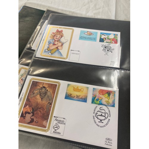 88 - 3 Folders of vintage first day covers includes Year of sport, The exploration of space, Christmas 19... 