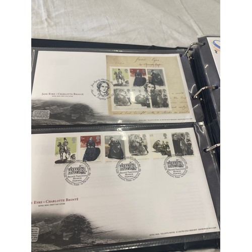 88 - 3 Folders of vintage first day covers includes Year of sport, The exploration of space, Christmas 19... 