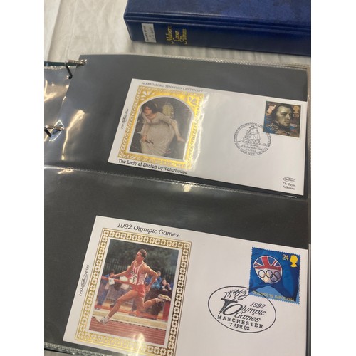 88 - 3 Folders of vintage first day covers includes Year of sport, The exploration of space, Christmas 19... 