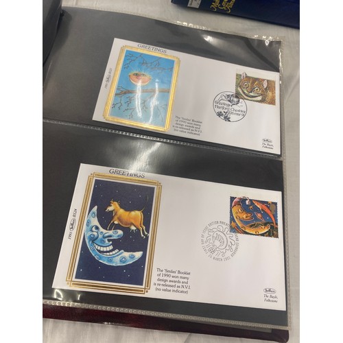 88 - 3 Folders of vintage first day covers includes Year of sport, The exploration of space, Christmas 19... 