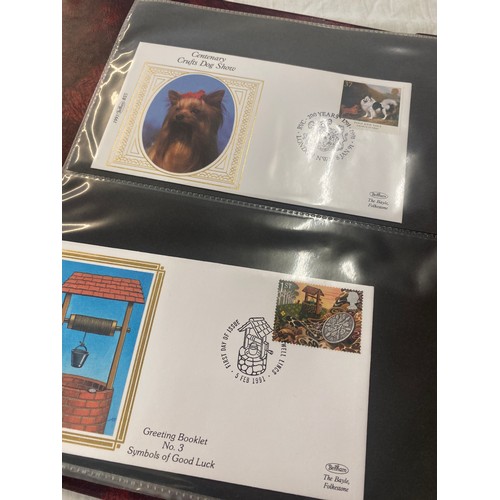 88 - 3 Folders of vintage first day covers includes Year of sport, The exploration of space, Christmas 19... 