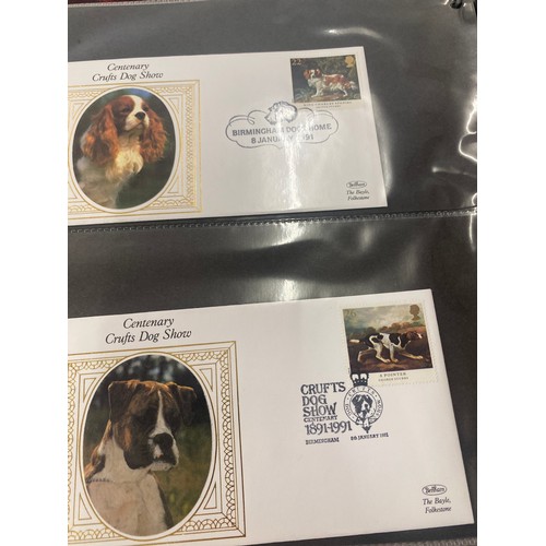 88 - 3 Folders of vintage first day covers includes Year of sport, The exploration of space, Christmas 19... 