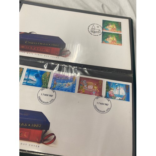 77 - 3 Folders of vintage first day covers includes The Financial times, Industry year, Christmas 1986, G... 