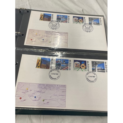 77 - 3 Folders of vintage first day covers includes The Financial times, Industry year, Christmas 1986, G... 