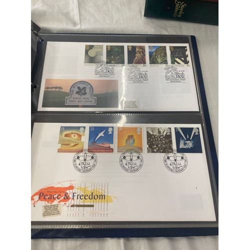 77 - 3 Folders of vintage first day covers includes The Financial times, Industry year, Christmas 1986, G... 