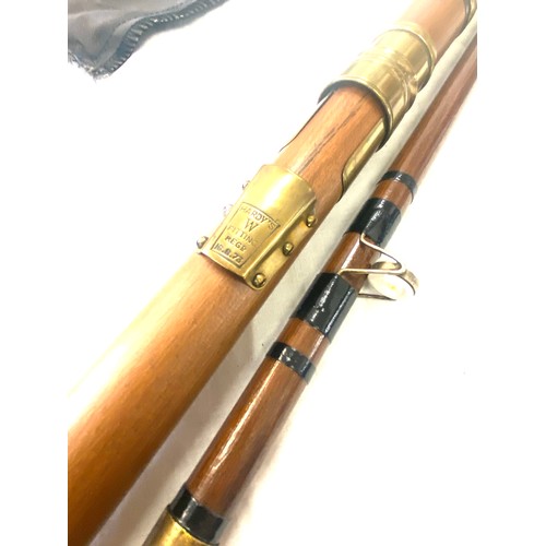 226 - Hardys w fitting reg no 16873 fly fishing rod with bag