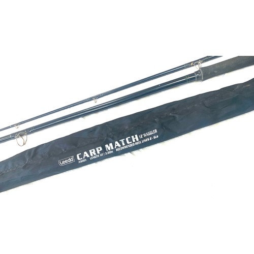 302 - 2 Carp fishing rods includes leeda carp match 12 foot waggler