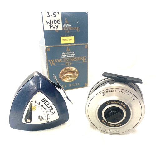 96 - Boxed Worcester Fly 2628 fishing reel and a Delta 5 Abu fishing reel