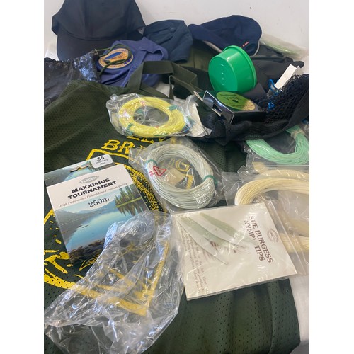 273 - Selection of fishing line, tracers, gloves etc