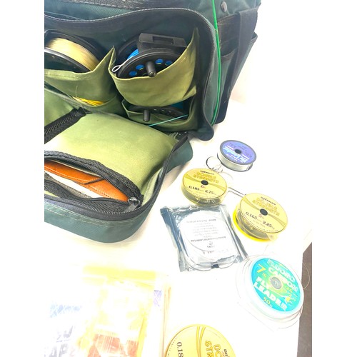 285 - Selection of assorted fishing kit includes reels, wire, tracers etc