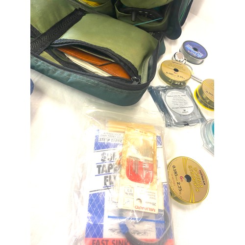 285 - Selection of assorted fishing kit includes reels, wire, tracers etc