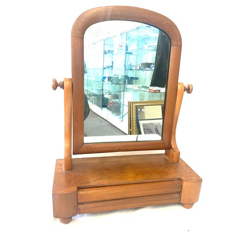 579 - Victorian 1 drawer toilet mirror 20.5 inches tall