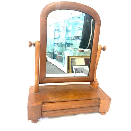 579 - Victorian 1 drawer toilet mirror 20.5 inches tall