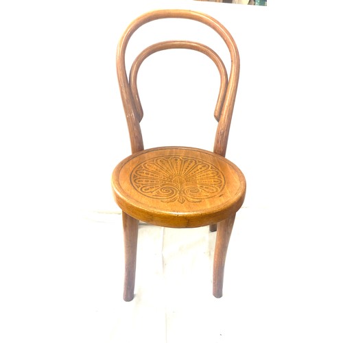 580 - Inlaid child bentwood thonet chair