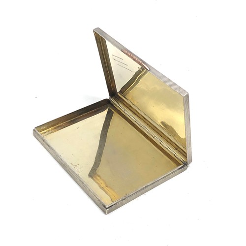 24 - Fine Dunhill silver & gold  case measures approx 10.2cm by 8cm by 10mm deep weight 160g