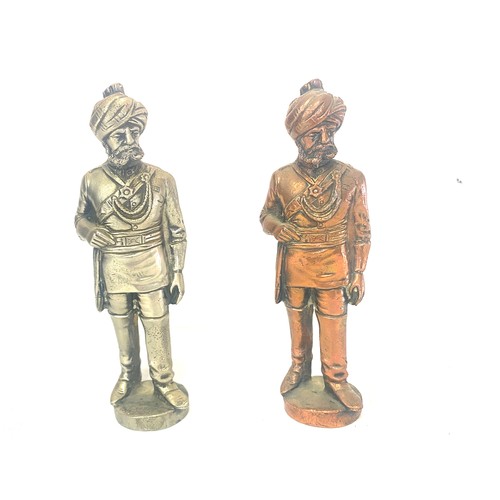 60 - 2 Heavy Indian figurines height approx 6 inches