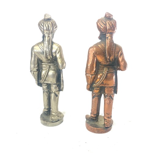 60 - 2 Heavy Indian figurines height approx 6 inches