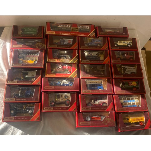 113 - Large selection of Yesteryear match box models includes Frasers, Brasso, Coblim etc