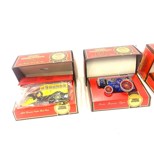 156 - 4 Boxed Models of yesteryear models includes y16 1923, ys-38 1920 rolls royce, Showmans engine etc