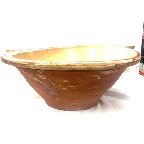 206 - Vintage pancheon and 2 mixing bowls