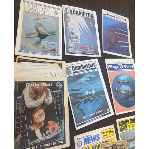 232 - Large selection of assorted news papers includes RAF newspapers etc