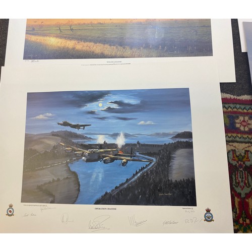 267 - Large selection of spitfire prints, some signed