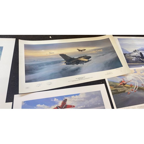 267 - Large selection of spitfire prints, some signed