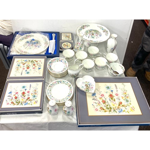 349 - Selection of assorted Aynsley china includes Wild Tudor part service etc