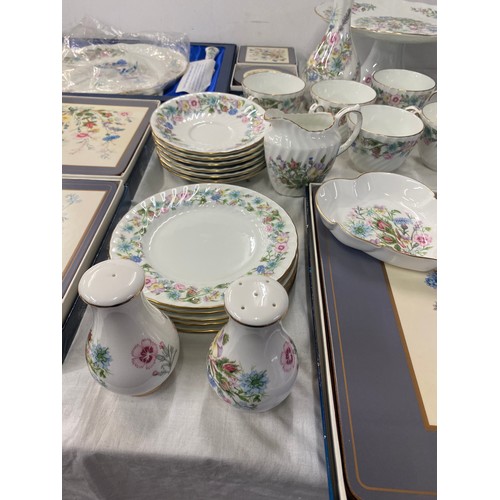 349 - Selection of assorted Aynsley china includes Wild Tudor part service etc