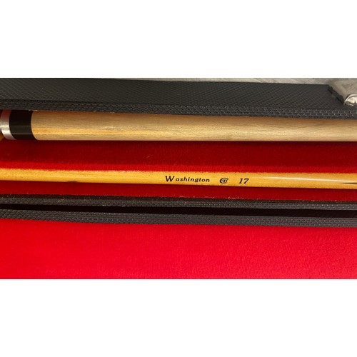 334 - Cased snooker cue