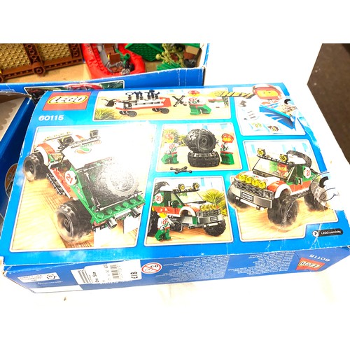 190 - Selection of assorted lego sets includes 60068 and 60121, 60115