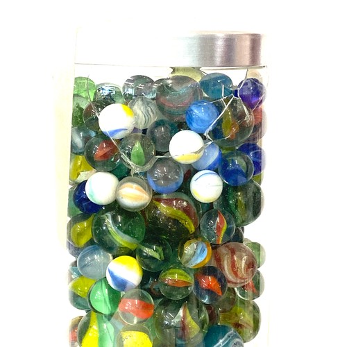 121 - Two large jars of interesting marbles