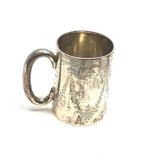 29 - Antique silver christening mug Birmingham silver hallmarks