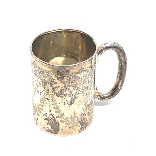 29 - Antique silver christening mug Birmingham silver hallmarks