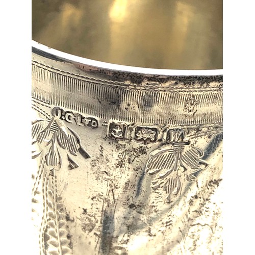 29 - Antique silver christening mug Birmingham silver hallmarks