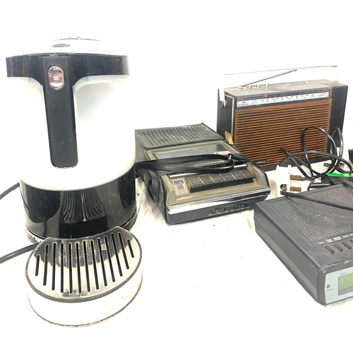 370 - Selection of electrical items includes Coffee machine, radio etc