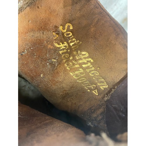 304 - Pair of vintage south African steel toe boots