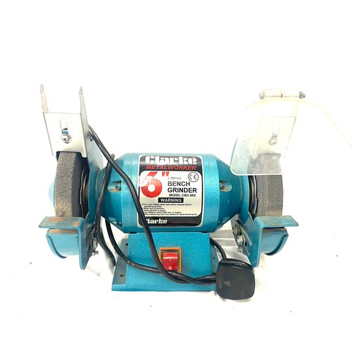 277 - Clarke metal worker bench grinder model cbg6rz