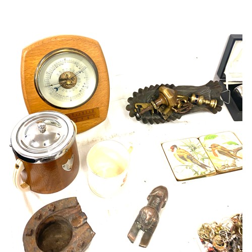 320 - Large selection of miscellaneous includes opera glasses, epns, biscuit barrel etc