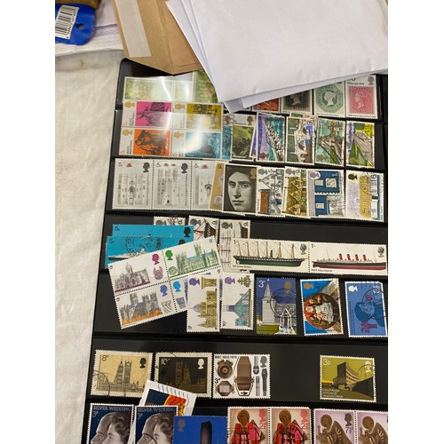 254 - Large selection of assorted stamps includes Stanley Gibbons, Century stamps etc