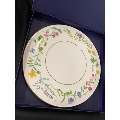 293 - 3 Tier Coalport fine bone china cake stand, cream with fine green garland decoration