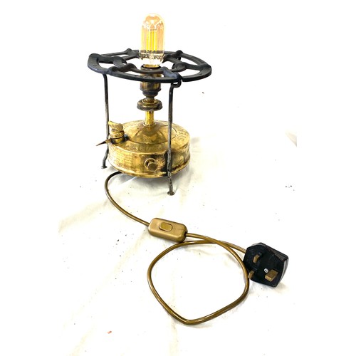 112 - Retro king of stoves burner converted into a lamp, working order