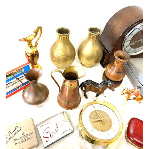 412 - Selection of miscellaneous includes beswick, brassware, glassware etc