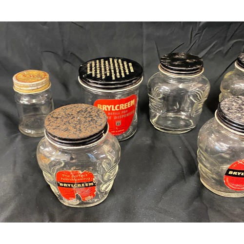 134 - Selection of vintage advertising jars