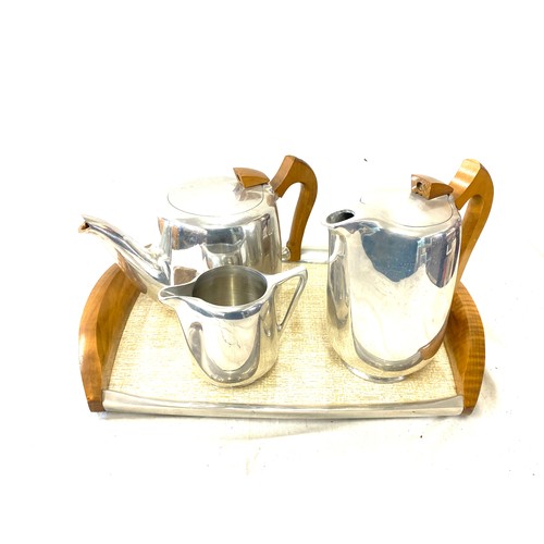 178 - Vintage Picquot stainless steel tea set