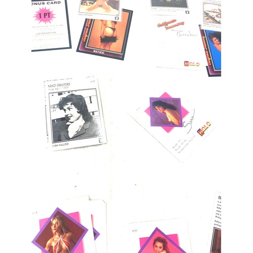 480 - Selection of collectors cards includes Playboy April edition, Halo Pleasure etc