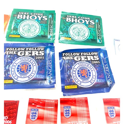 354 - Brand new in packs Football medals and stickers, Panini fifa world cup 2010 Africa stickers, Rangers... 