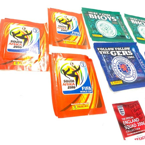 354 - Brand new in packs Football medals and stickers, Panini fifa world cup 2010 Africa stickers, Rangers... 