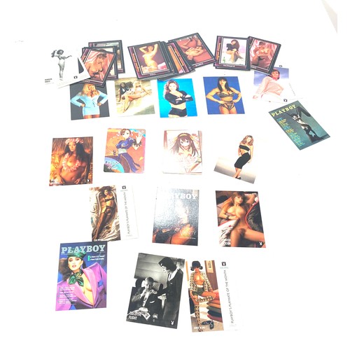 71 - Selection of collectors cards includes Goddels manga cards, Playboy April collection cards, WWE Diva... 